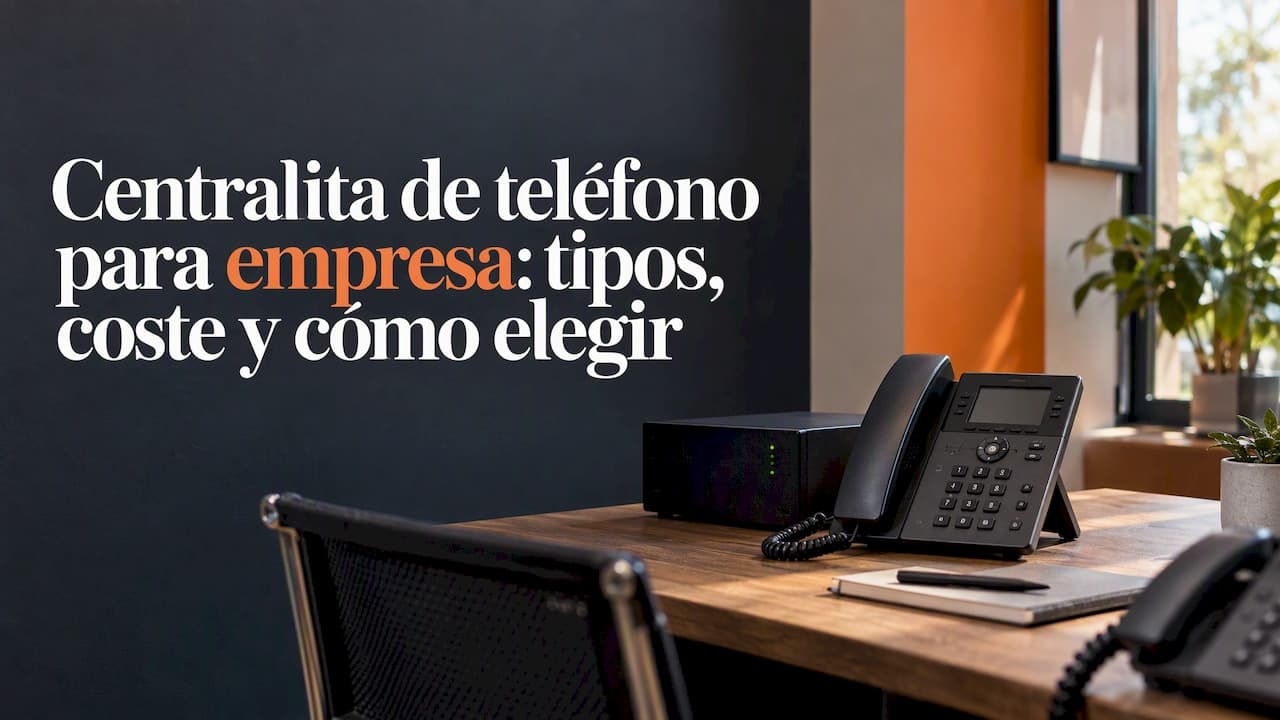 Centralita de teléfono para empresa: tipos, coste y cómo elegir